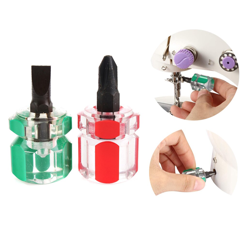 6pcs/set Sewing Machine Repair Kit Mini Sewing Screwdriver Sets&amp;Double Headed Lint Brush Sewing Accessories