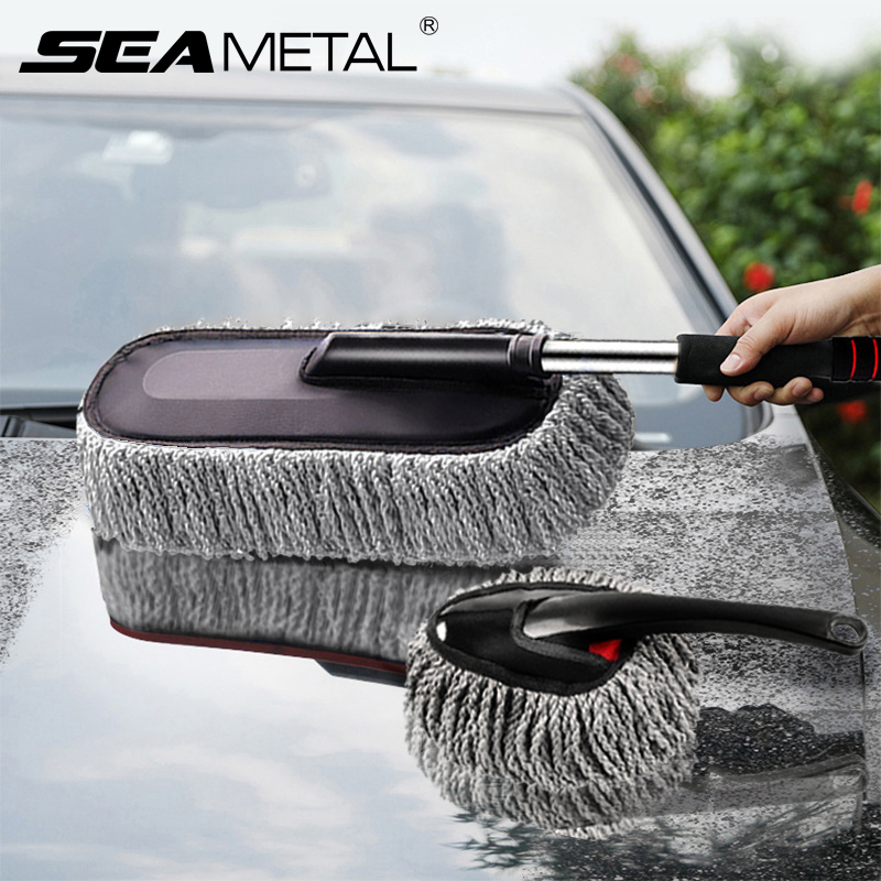 SEAMETAL Superfeine Faser Auto Staubwedel Anzug Versenkbare Mikrofaser Auto Staub Mopp Hause Reinigung Staub Entfernung Pinsel Handtücher Bausätze