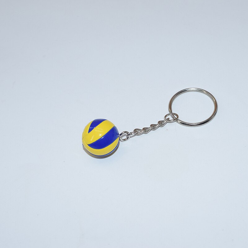 Criativo voleibol chaveiro de couro esportes vôlei pingente mini voleibol chaveiro pequena bola chaveiro saco acessórios: 2CM-4