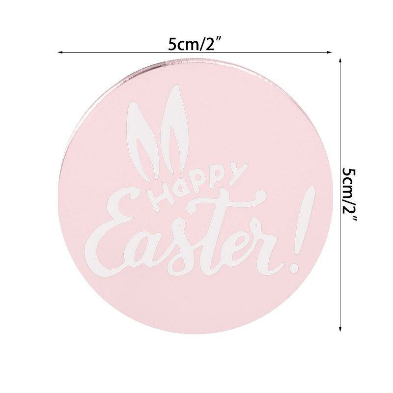 5/10pcs Easter Cake Decoration Acrylic Cake Toppers Gold Silver Rose Cupcake Toppers Easter Party Decoration Baking Supplies: B03 / 5pcs