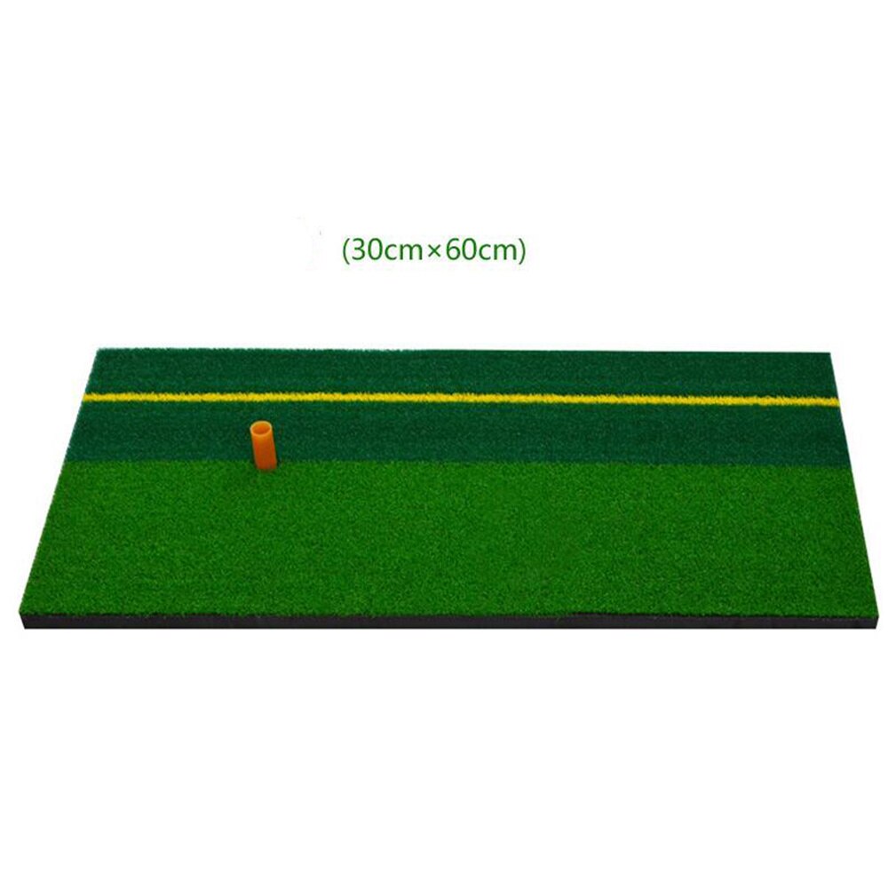 Handy Practice Mat Convenient Indoor Realistic Turf Swing Mat Training Aids for Driving Hitting Chipping Putting (E Pattern, wit