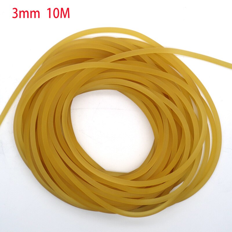 Diameter 2mm 3mm 3.5mm massivt elastiskt fiskerep 10m fisketillbehör bra gummilina för att fånga fisk: 3mm 10m naturligt