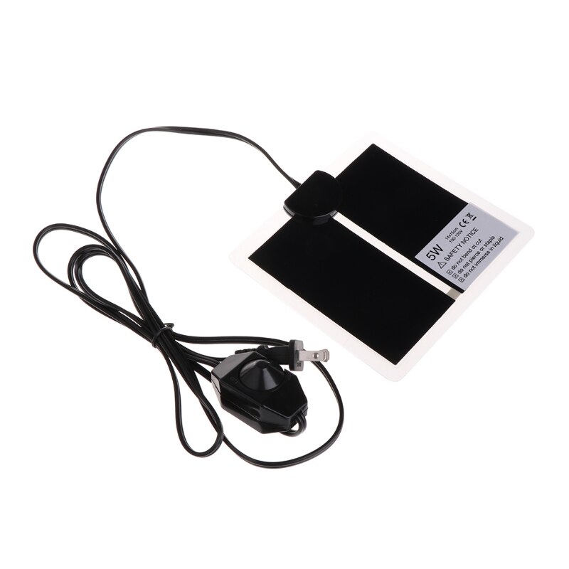 Chauffage à température réglable pour animaux domestiques, amphibiens, tapis de lit, 100-120V, prise US: 5W