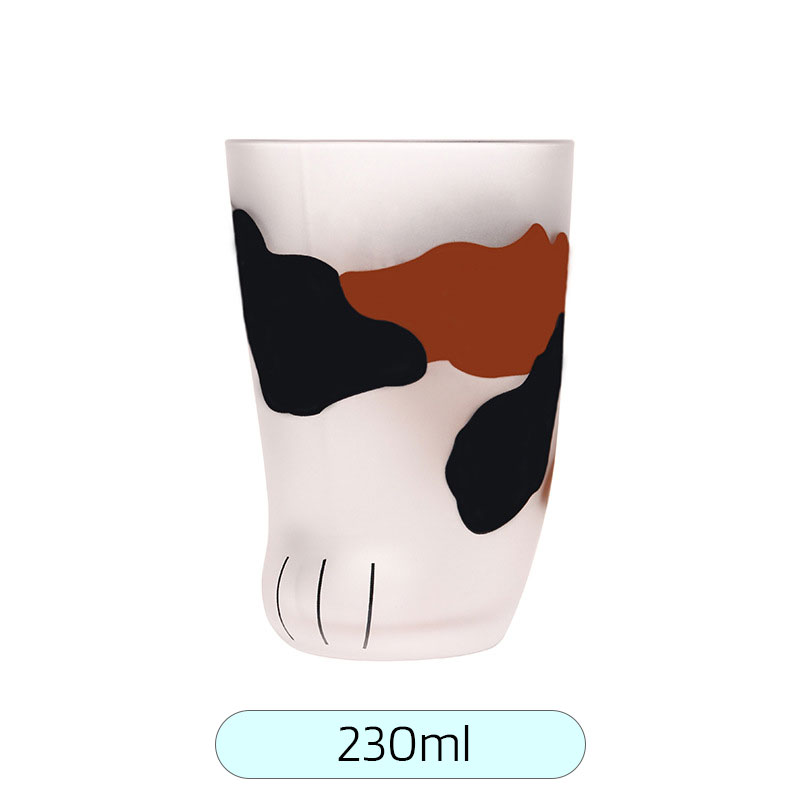 Japansk stil varmebestandig kawaii glass katt potekopp tegneserie katt fot krus melk kafé champagne glass kopp nydelig: Grønn