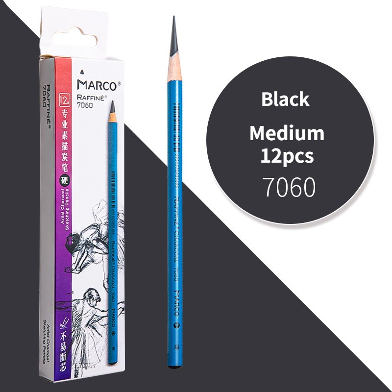Charcoal Pencil Sketch Highlights Pencil White Sketch pencil Art Students Artist Beginner Hand-painted Painting Set: M