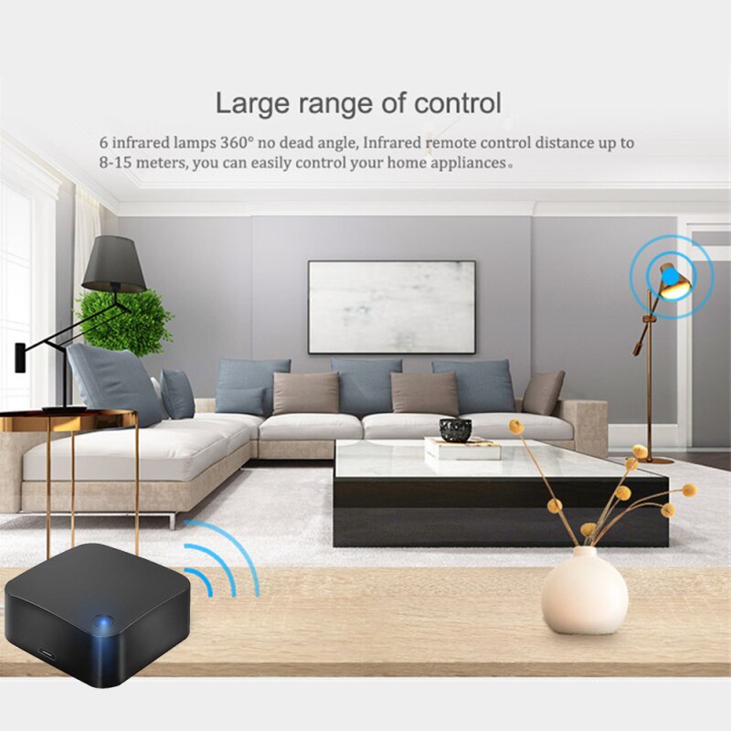 Smart Wireless WiFi-IR Universal Remote Controller Tuya/Smart Life APP Infrared Work With Alexa Google Home Smart Home Gadgets