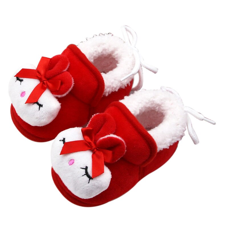 Baby Boys Girls Bunny Slippers Cute Soft Plush Winter Warm House Shoes Non-Slip Toddler First Walkers: 1 / 12