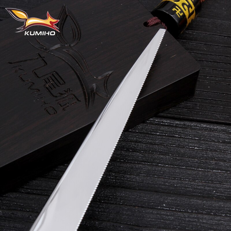 KUMIHO hair cutting scissors with micro serrated blade hair scissors mirror polished hair shear 6 inch