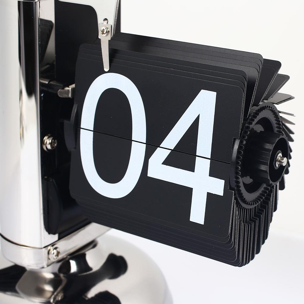 Vintage retro auto flip digital modern skrivbord metall stativ klocka hem diy inredning
