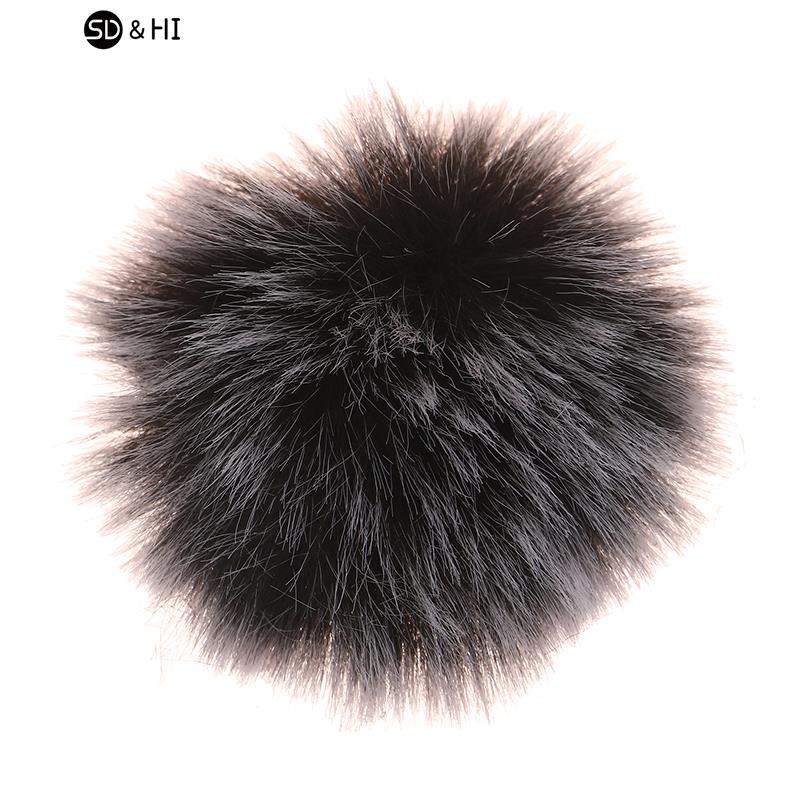 2 Kleuren Universele Revers Microfoon Zachte Harige Voorruit Windscherm Windscherm Zachte Comfortabele Revers Lavalier Microfoons Hoes: Paars