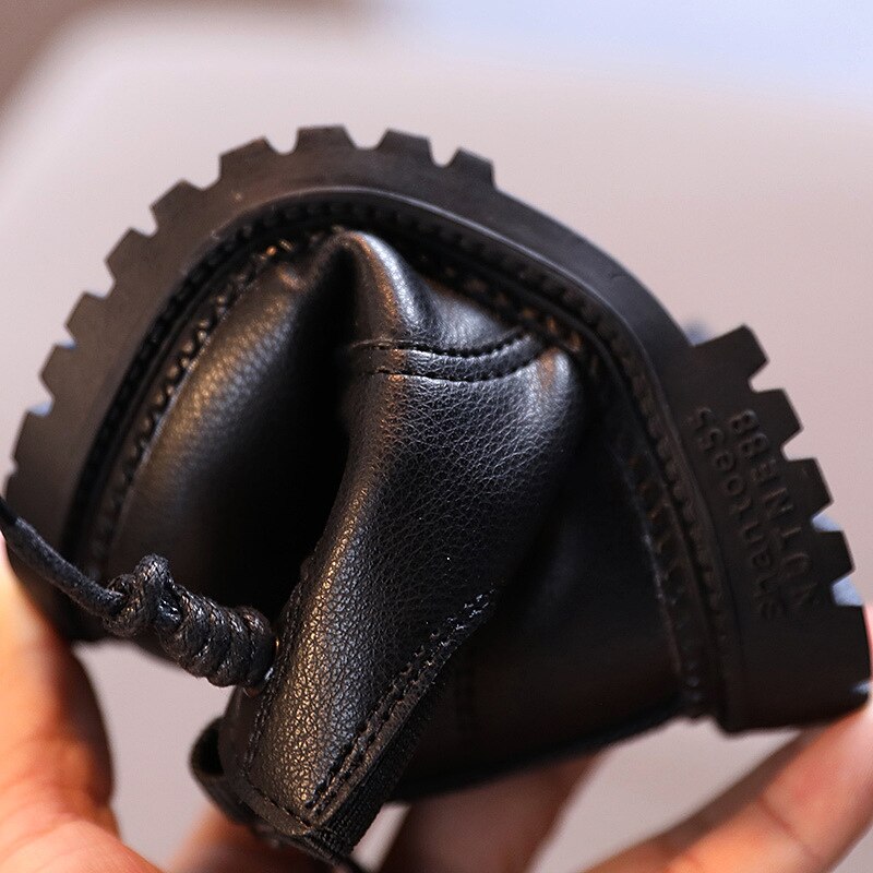 Baby Boys Boots Winter Girl Children'S Leather Shoes For Girl Autumn Ankle Martin Boots 1 2 3 4 5 6 Year Old