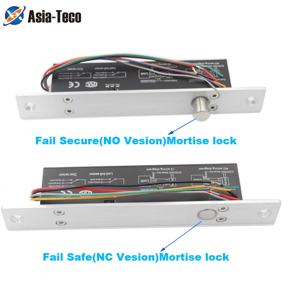 Elektrisch Slot Magnetische Output Met Vertraging Dc 12V Fail Veilig Fail Beveiligde Bout Insteekslot Deurslot Nc/geen Elektronische Deurslot