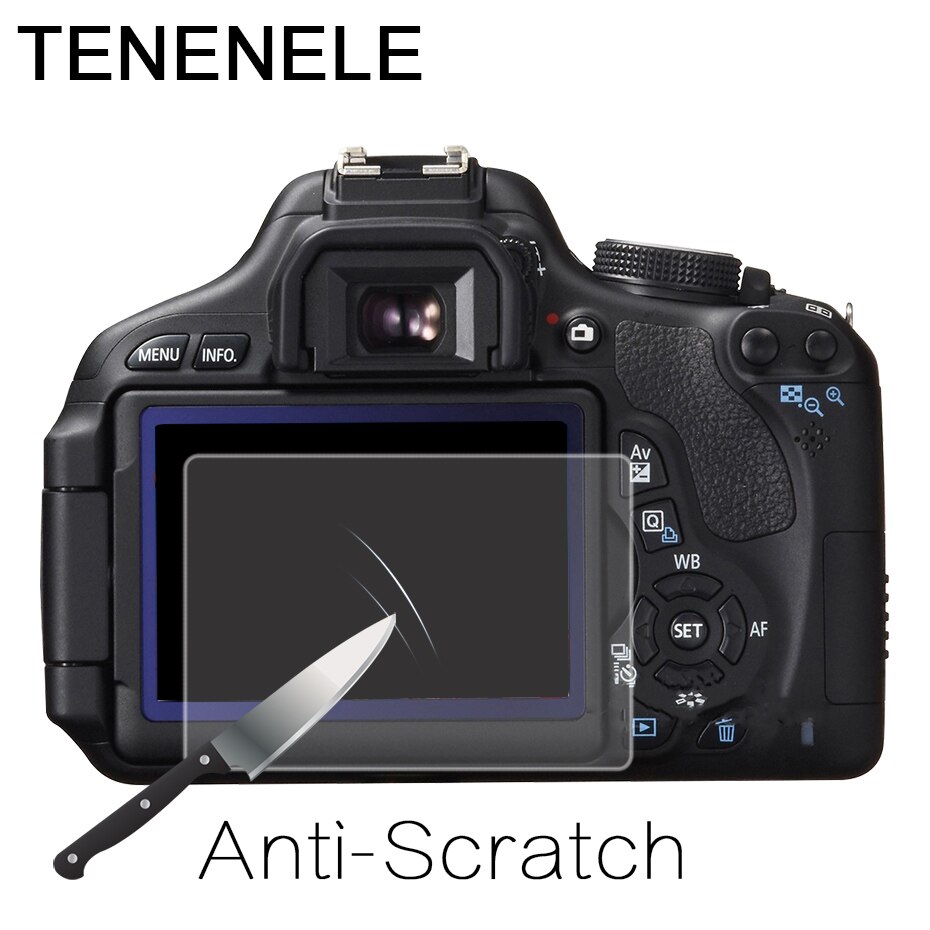 Skærmbeskytter til canon eos 6d 60d 600d hærdet glas lcd beskyttelsesfilm hd til canon 600 60 6 d kamera skærmbeskytter