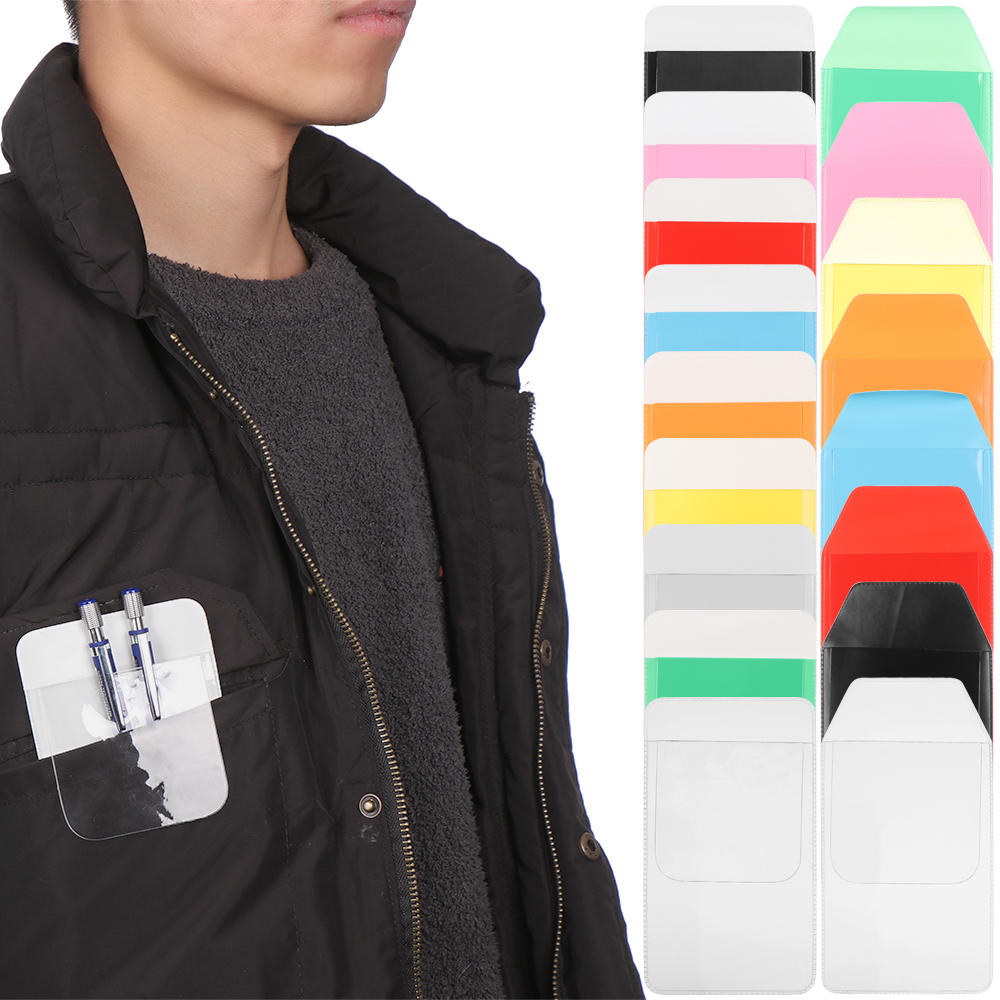1PC Bunte PVC Tragbare Tasche Schutz Halter Dicht Stift Beutel Ärzte Krankenschwestern Tasche Krankenhaus Schule Büro Liefert