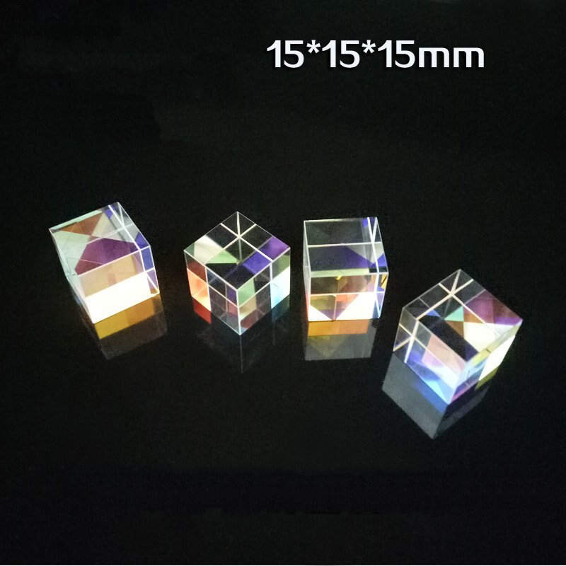 of Cubic Science Cube Diamond Mirror for Rainbow Light Photography with Hexahedral Prism