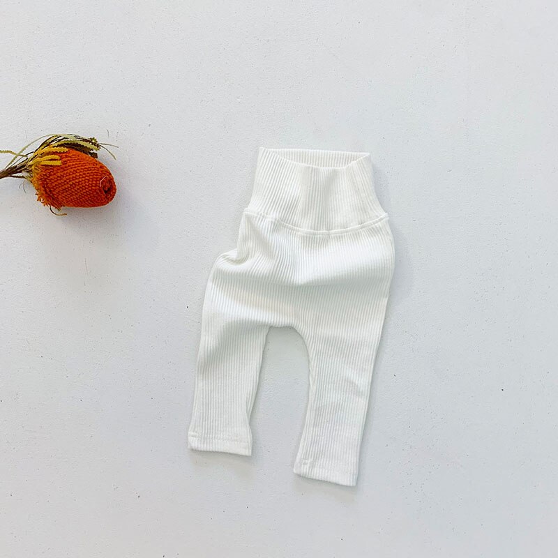 Milancel Lente Baby Kleding Gestreepte Meisjes Broek Hoge Taille Jongens Broek Peuter Leggings: white / 24m