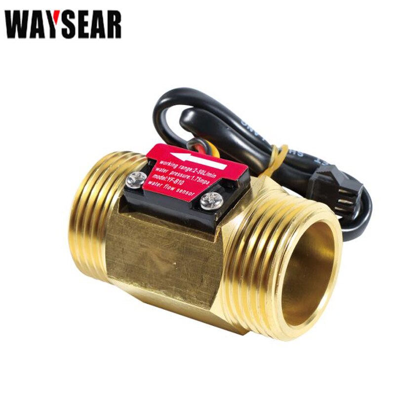 Water Flow sensor Hall Sensor Switch Flow Meter DN25 brass water meter Industrial turbine flowmeter 1 Inch water flow sensor