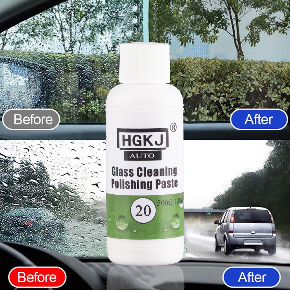 HGKJ-20-50ml Glas Olie Film Reinigen en Polijsten Glas Reinigen Polijsten Plakken Glas Scratch Remover Auto Accessoires