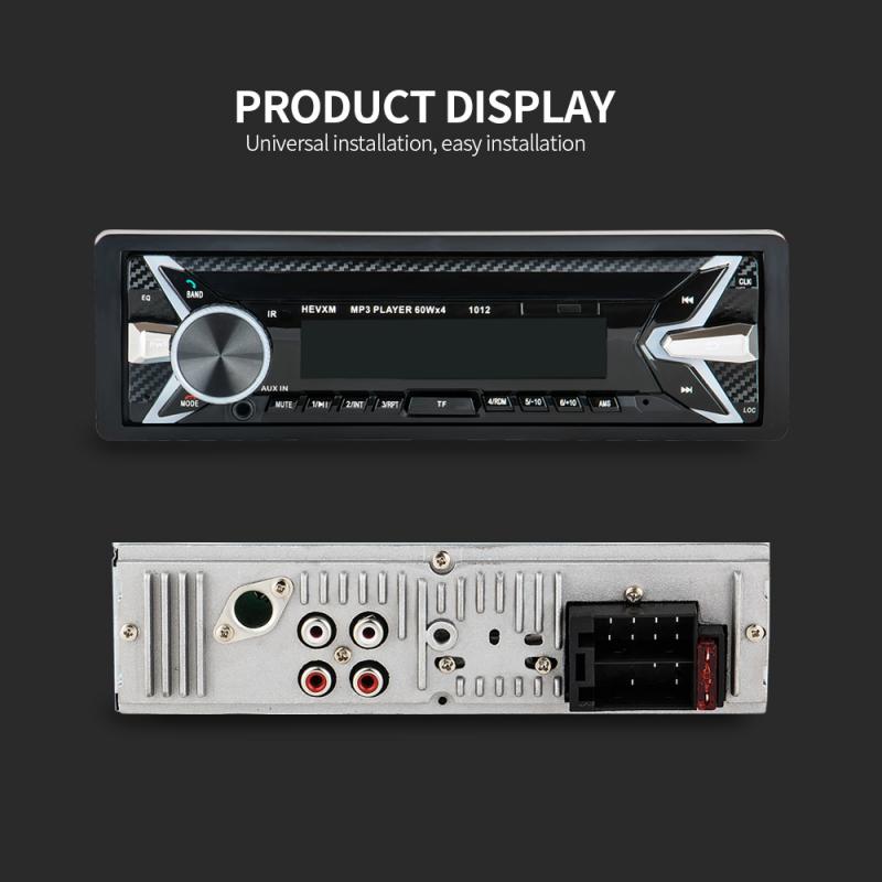 Car MP3 Player Multifunction Bluetooth Vehicle MP3 Player AUX Stereo FM Radio USB In-Dash 1 DIN 7 Color Keylight Car Electronics: 01