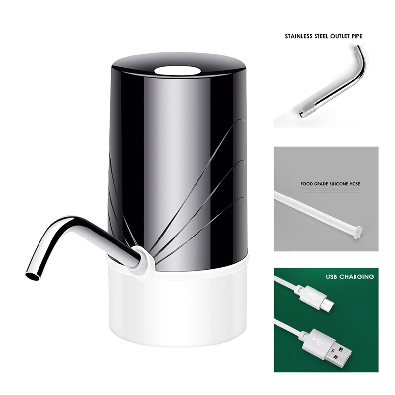 Automatische Bump Draagbare Usb Charge Fles Water Pomp Voor Water Fles Elektrische Drinkwater Pomp Dispenser
