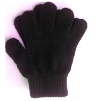Winter Warm Children Gloves Solid Stretch 2-6T Kids Mittens Gloves Children For Girls Boys Fitness Kids Gloves White gloves: black