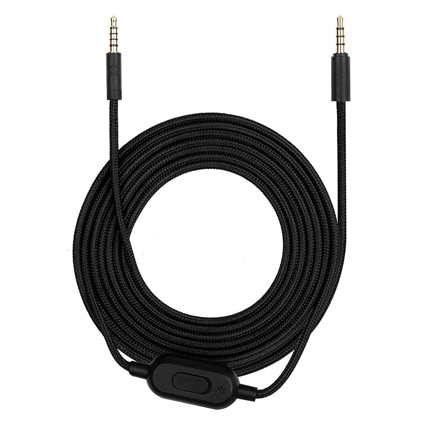 Logitech Headset-Kabel-Ersatz für G Pro, G Pro X, G433, G233 Kopfhörer-Sound-Aux-Kabel mit Lautstärkeregler und Mu