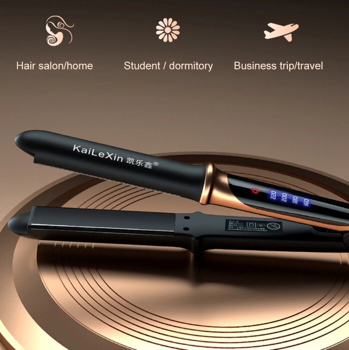 Fast Heat Curling Iron Hair Straightener Temperature Adjustment Flat Ceramic Heating Hair Straightening Iron Stylin