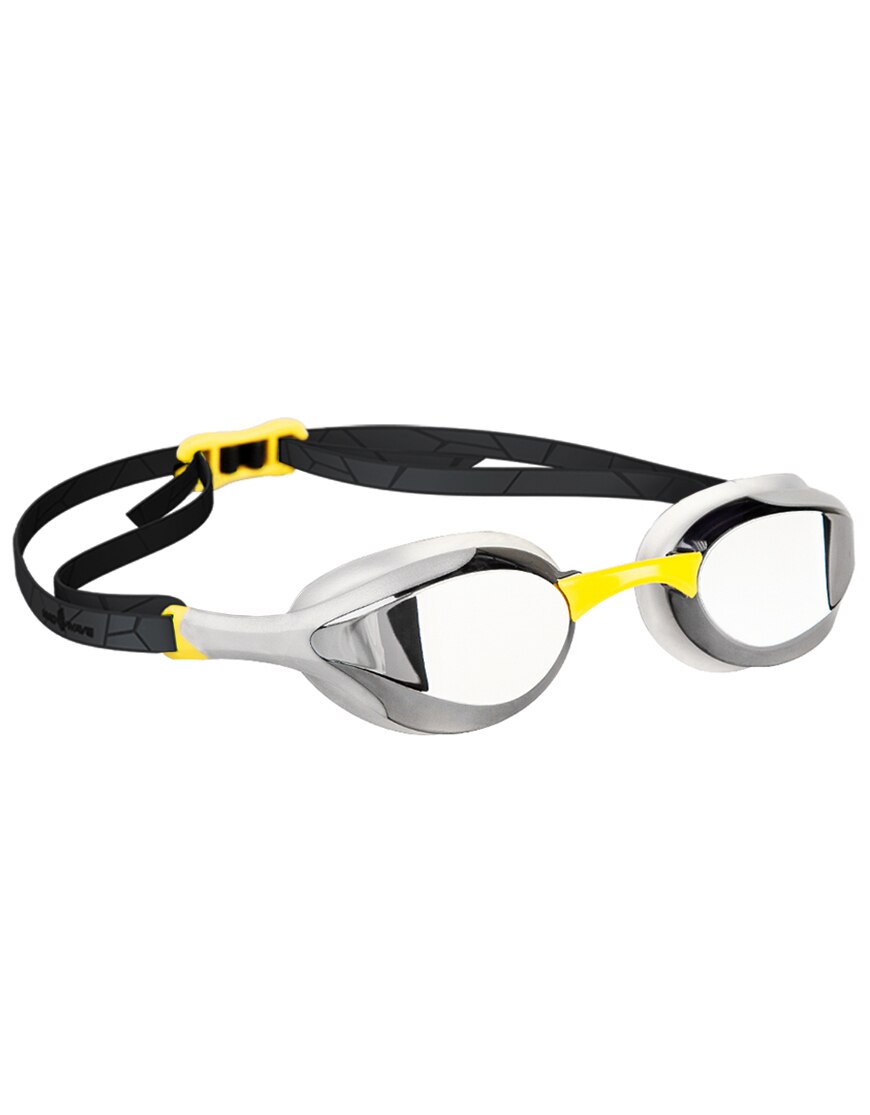 Madwave adulto nuotare Goggle Occhiali anti-nebbia Impermeabile Gara di Nuoto Occhiali Professionale Occhiali da vista di Trasporto libero: Alien-giallo