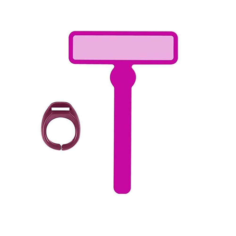 Guided Reading Strips Finger Highlighter Dyslexia Tools For Kids Hyperactive Early Readers Children Reading Magnifier V7l2: purple pink