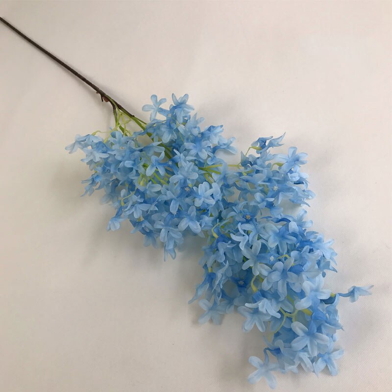 Flores lilas de seda artificiales deslumbrantes, 1 ramo de flores de seda sintética Lila, ramo de novia, decoración para el hogar, boda, Año