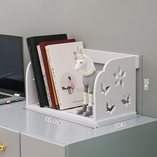 Organizer Simple and simple desktop bookshelf books student desk storage shelves small bookshelf classroom for children: B