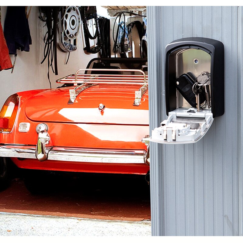 Master Lock Car Key Safe Box Wall Mount Combination Password Lock Metal Alloy Garage Factory Outdoor Storage Box Security Safes