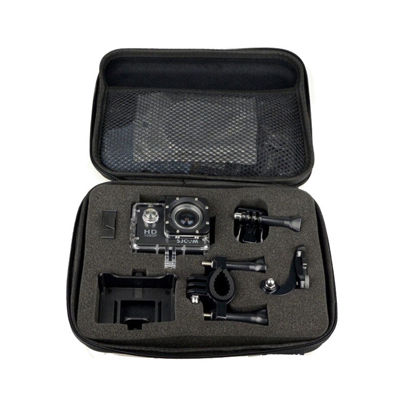 SJCAM noir petite/moyenne/plus grande taille stockage Collection sac boîte de transport pour SJCAM SJ4000 SJ5000 WIFI caméra accessoires