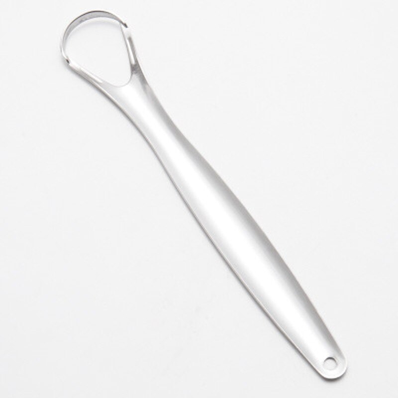 Stainless Steel Tongue Scraper with Portable Travel Case U Shape Tongue Cleaner Oral Tongue Brush for Adult Fresh Breath: Silver