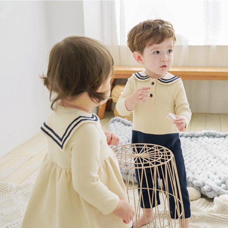 Autunno nuovi vestiti gemelli per neonati e ragazze