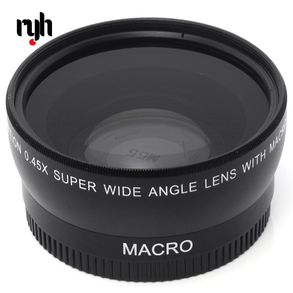 RYH 55MM 0,45 x Weitwinkel Objektiv + Makro Objektiv für Sony Alpha A77 A280 A290 A380 A390 A580 a590 DSLR Kamera