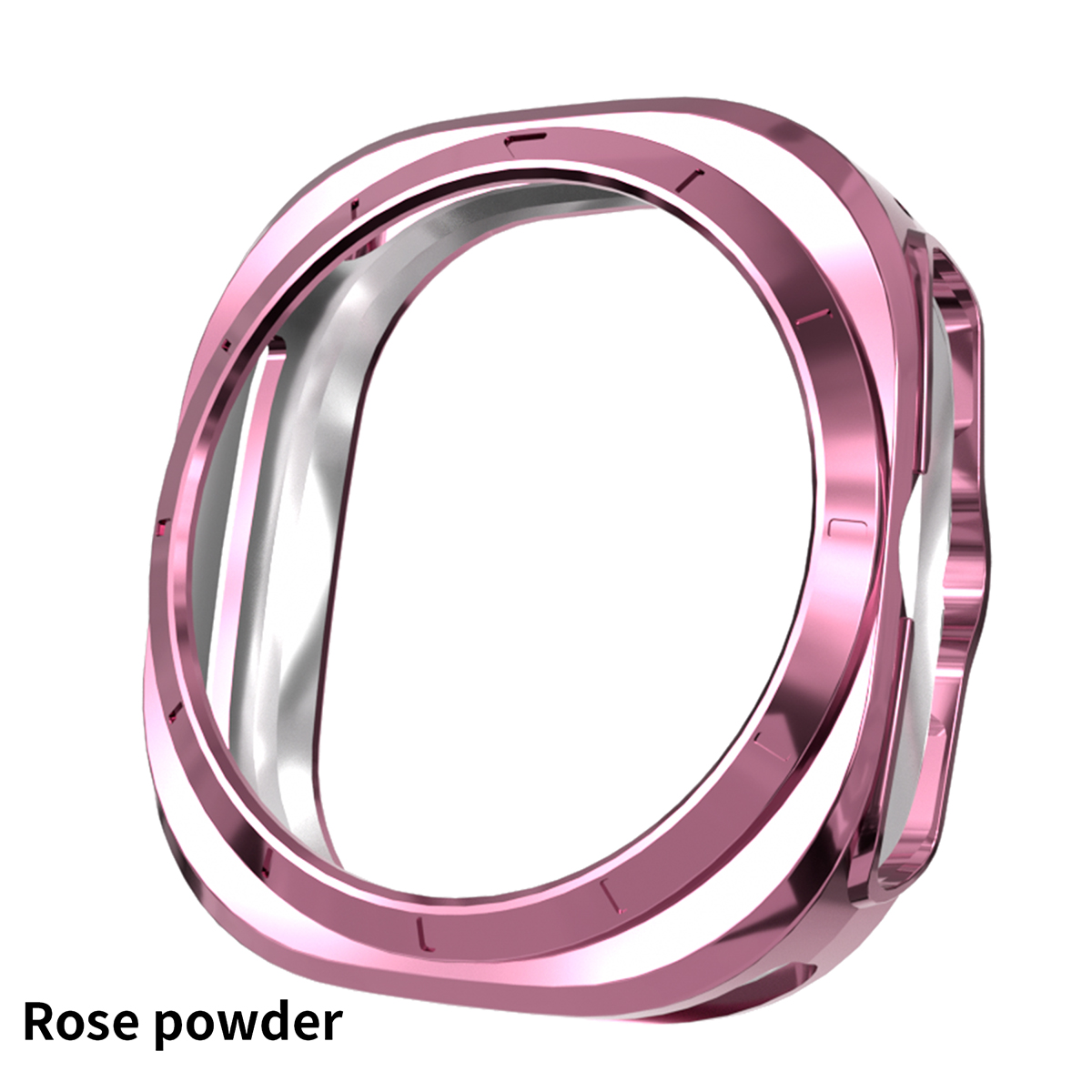 Funda para Samsung Galaxy Watch 7 Ultra 47mm Smartwatch cubierta suave TPU parachoques carcasa protectora para Galaxy 7 Ultra 47mm Accesorios: Rosa verde