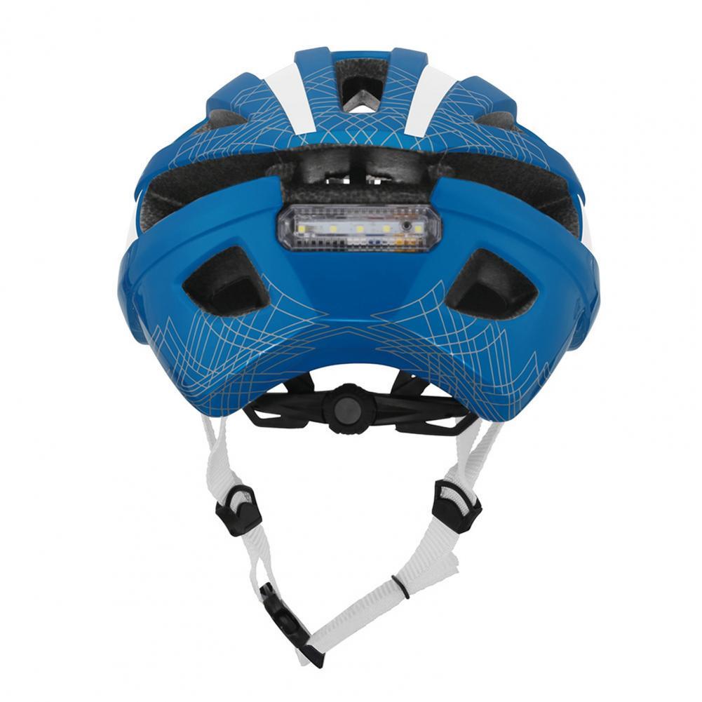 Casque d'équitation pour vélo de montagne, moulé, Charge USB, avec feu arrière d'avertissement (feu arrière inclus)