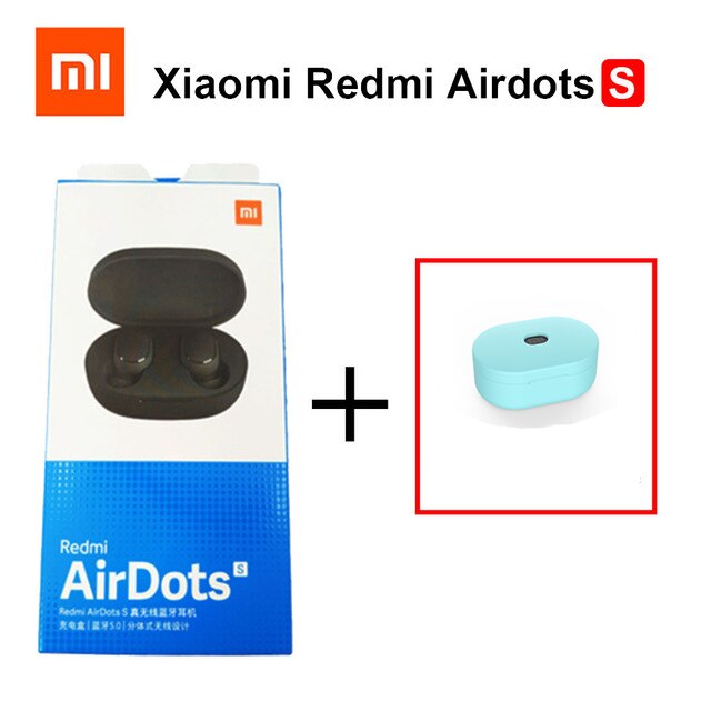Xiaomi-auriculares inalámbricos Redmi Airdots S TWS, por Bluetooth 5,0, Auriculares deportivos para videojuegos con micrófono y reducción de ruido: Negro