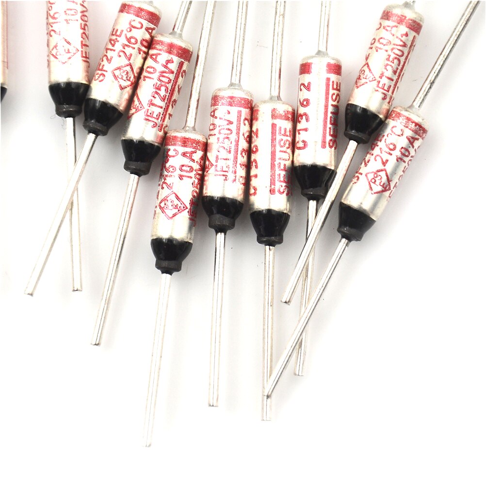 SF214E SEFUSE Cutoffs for NEC Thermal Fuse 216 C 216 Degree 10A 250V Celsius Circuit Cut Off Thermal Fuse Thermal Cutoffs 10Pcs