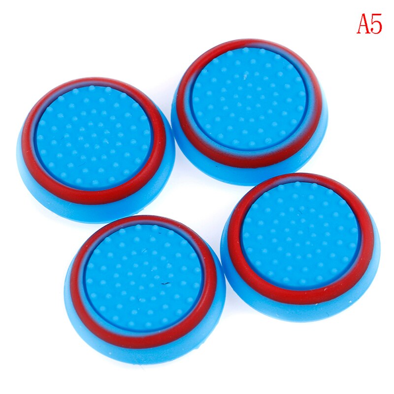4Pcs Silicone Analog Thumb Stick Grip Cover for Play Station 4 PS4 Pro Slim for PS3 Controller Thumbstick Caps for Xbox: 5
