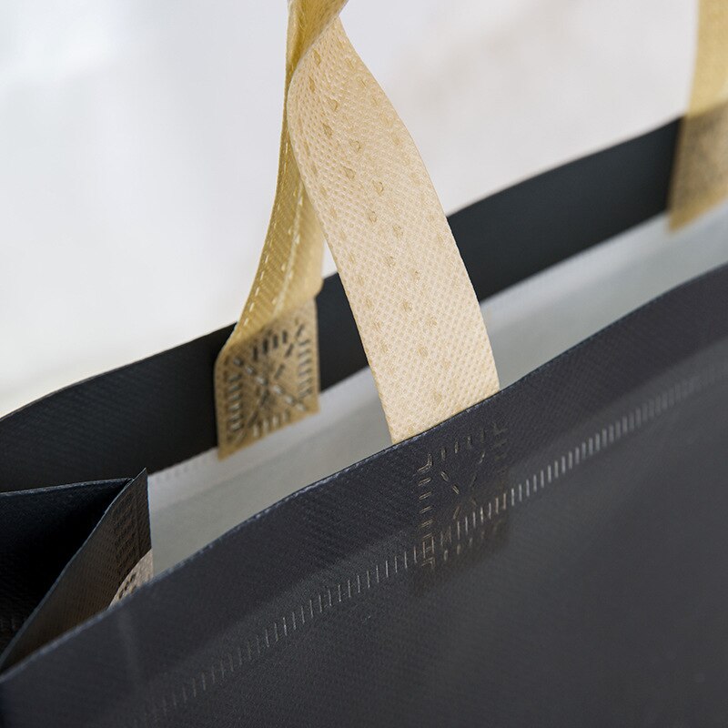 Shopping Bag Foldable Eco Bag Large Reusable Shopping Bag Tote Waterproof Fabric Non-woven Bag No Zipper