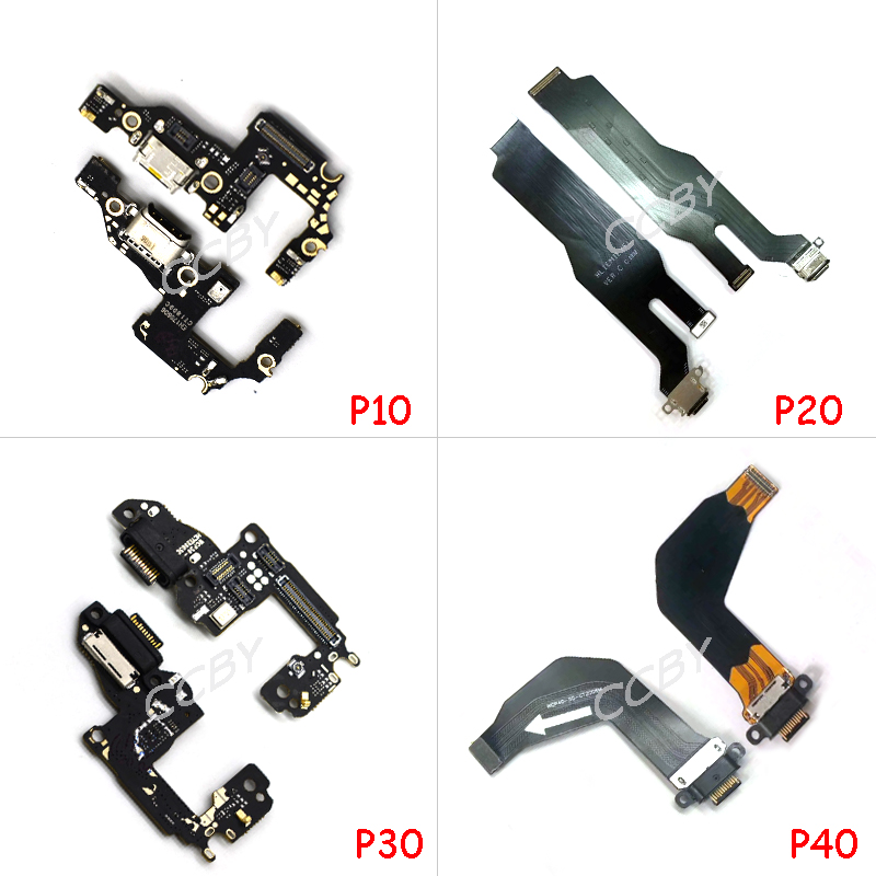 Für Huawei P8 P9 P10 Plus Lite P20 P30 P40 Pro USB Lade Lade Dock Port Mikrofon Anschluss Flex Kabel Bord