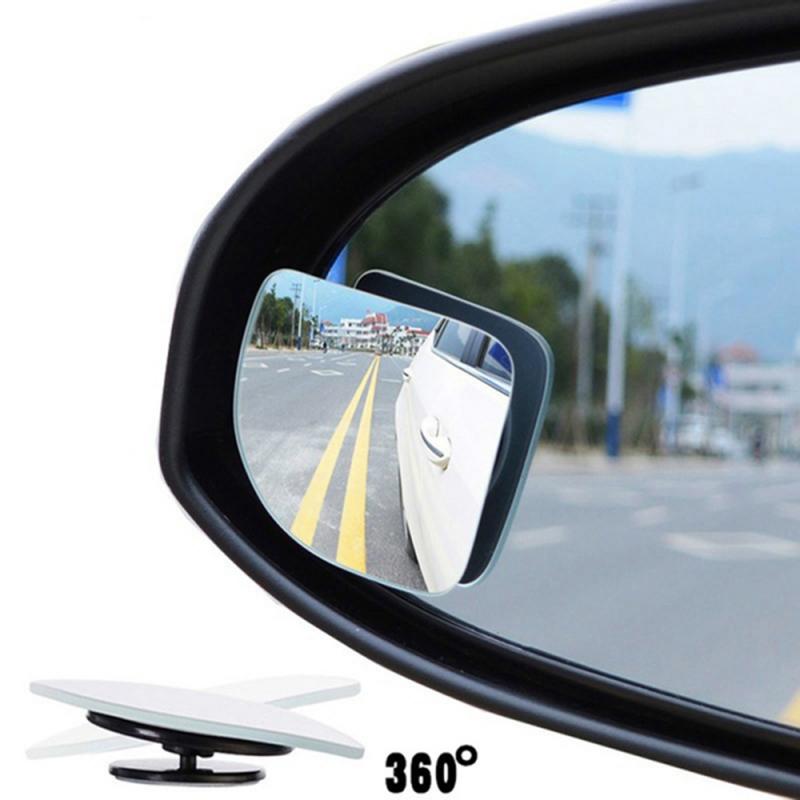 2 Stks/partij Auto Accessoires Auto Achteruitkijkspiegel Dodehoekspiegel Groothoek Lens 360 Graden Rotatie Verstelbare Kleine Spiegel