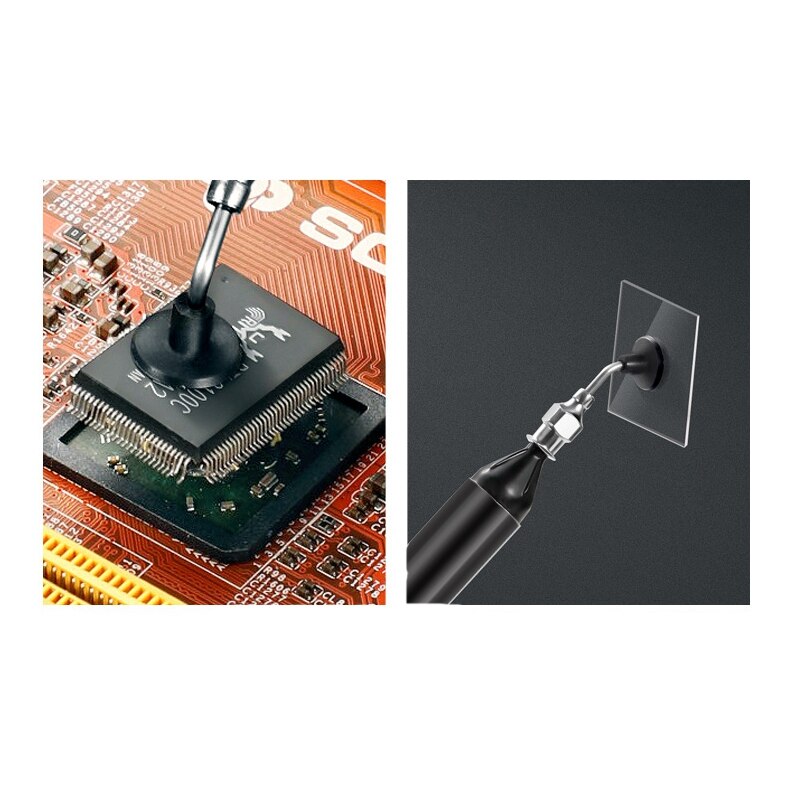Vacuum Sucking Pen Suction Remover Sucker IC SMD Tweezers Pick Up Tool Soldering Tool Desoldering with 3 Suction Head