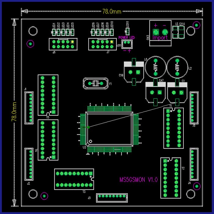 OEM/ODM 5 ports 10/100/1000 M gigabit ethernet switchMini taille 78*78mm Gigabit non géré 5 ports rj45 module de commutateur industriel
