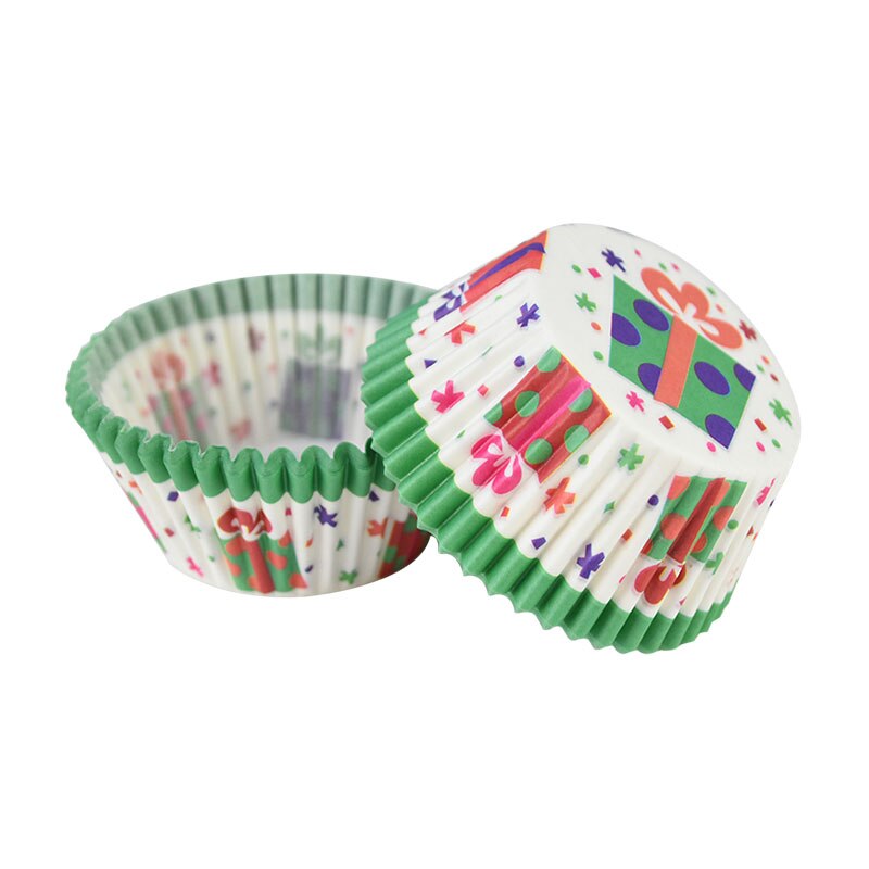 Emballage de gâteaux en papier, 100 pièces, tasses à Muffin, fête, bricolage, cuisine, lieu de cuisson, moule Cupcake, Dessert, boîte étanche à l&#39;huile de 7cm: D11