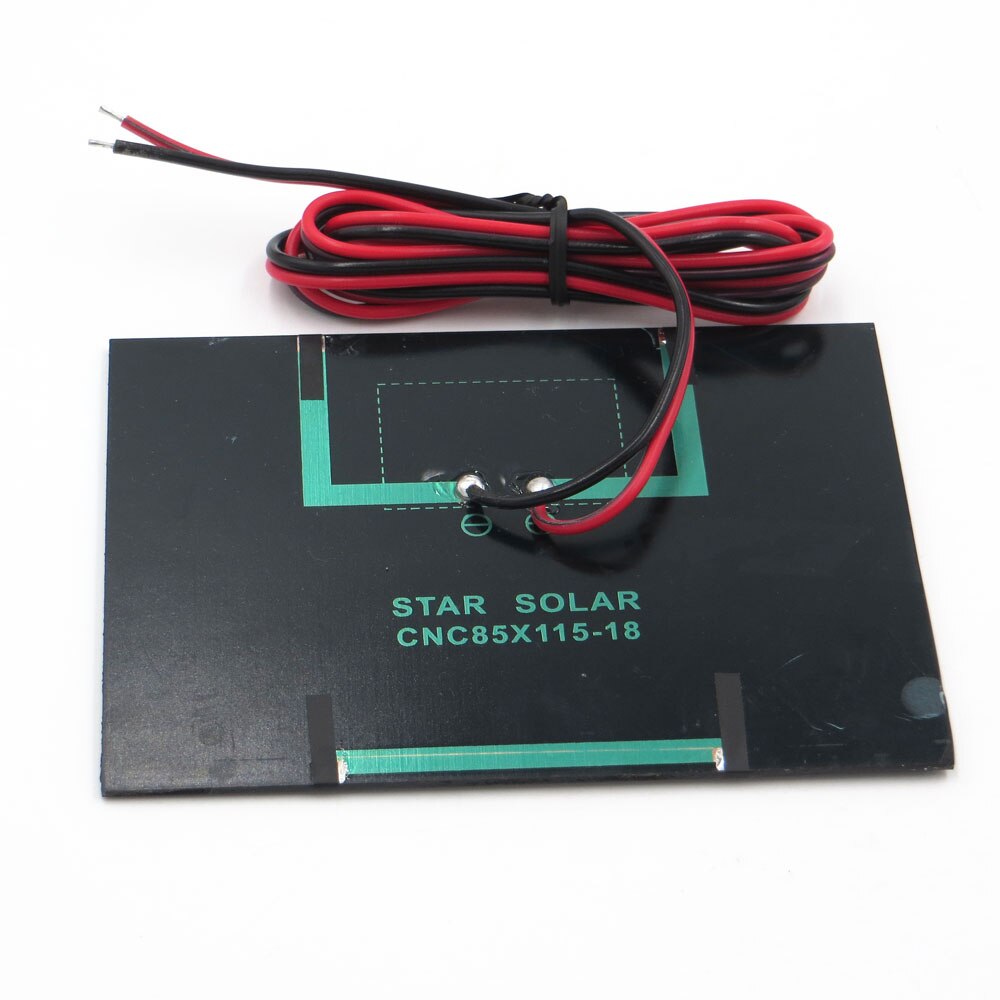 Solar Panel Polycrystalline Silicon 18V 1.5W with 100cm extend cable ...