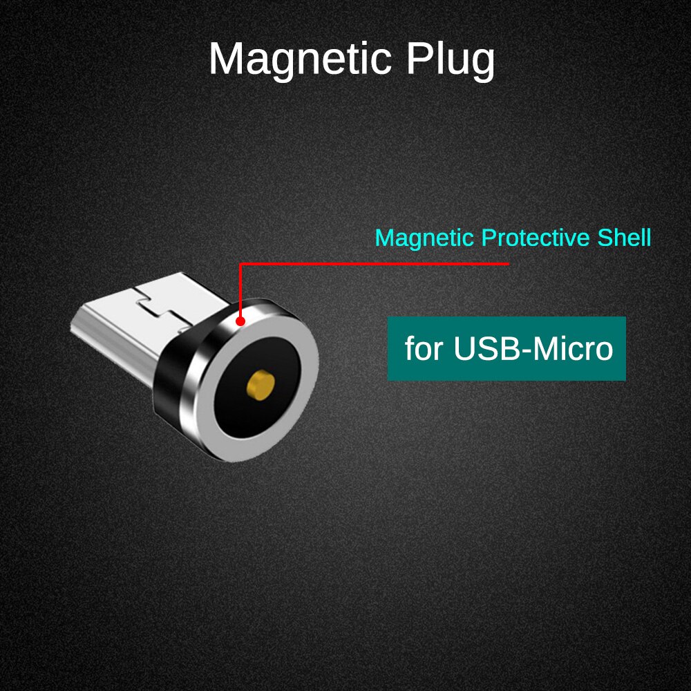 Adattatore di ricarica Micro USB magnetico rotondo per Huawei Honor 10i 20i 20 Lite 6A 6C 6X 7 7A 7C 7X 8A 8C 8S 8X Pro cavo Micro Plug