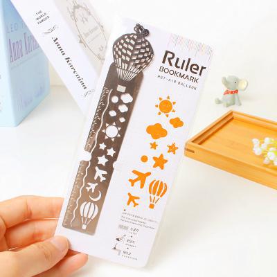 1 PC 4 Stil Wählen Nette Kawaii Kreative Pferd VogelkäFeige Hohl Metall Lesezeichen Lineal Für freundlicher Schüler Schule Liefert: D